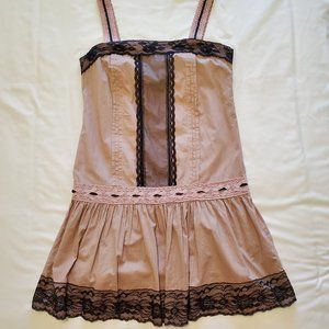 Lilly Lou Pinafore Cottagecore Dress/Long Top in Rose/Mauve Size Women's Medium